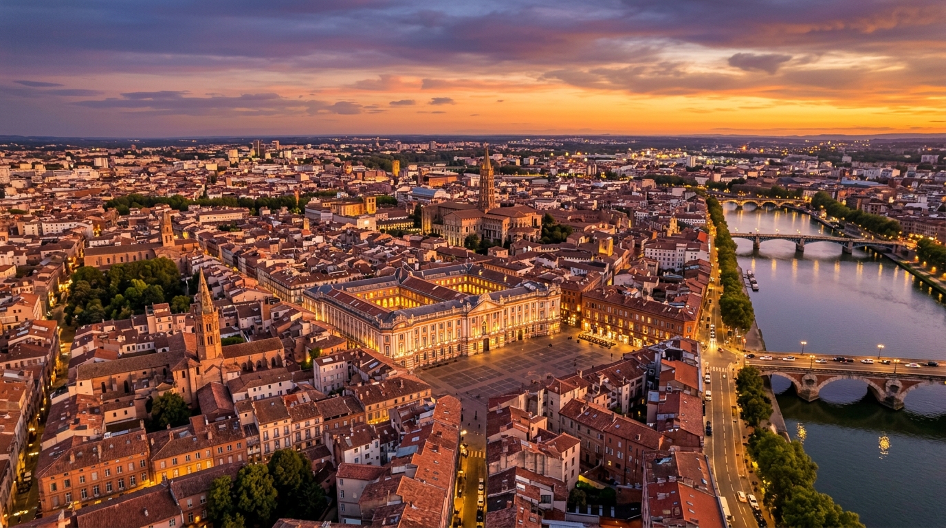 Toulouse Capitole rooftops - Bluewave France